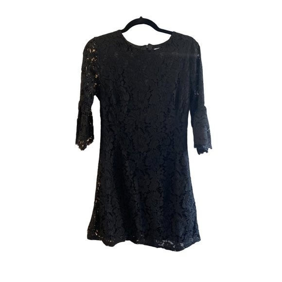 zeagoo Dresses & Skirts - Zeagoo Black Lace Dress | 3/4 Sleeve | Medium